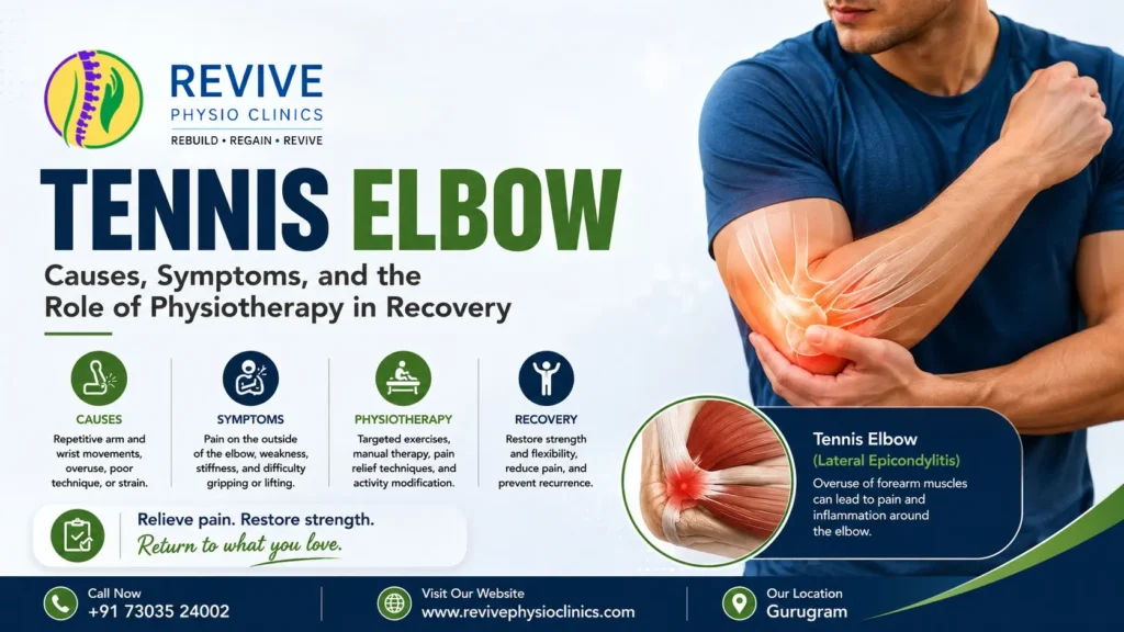 Tennis Elbow Treatment in Gurugram at Revive Physio Clinic