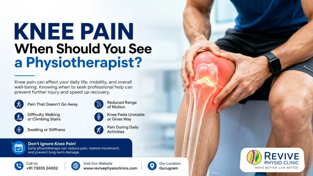 Knee Pain Treatment in Gurugram at Revive Physio Clinic